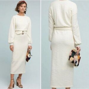 Dolan Jacqueline belted ivory maxi dress